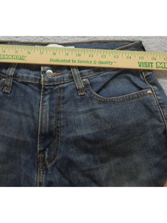 Levi's Athletic Fit Jean's Men's 30x32 Blue Dark Wash Straight Leg Denim Pants - Picture 3 of 9